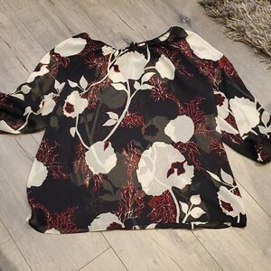 Talbots Womens Sheer Blouse 
